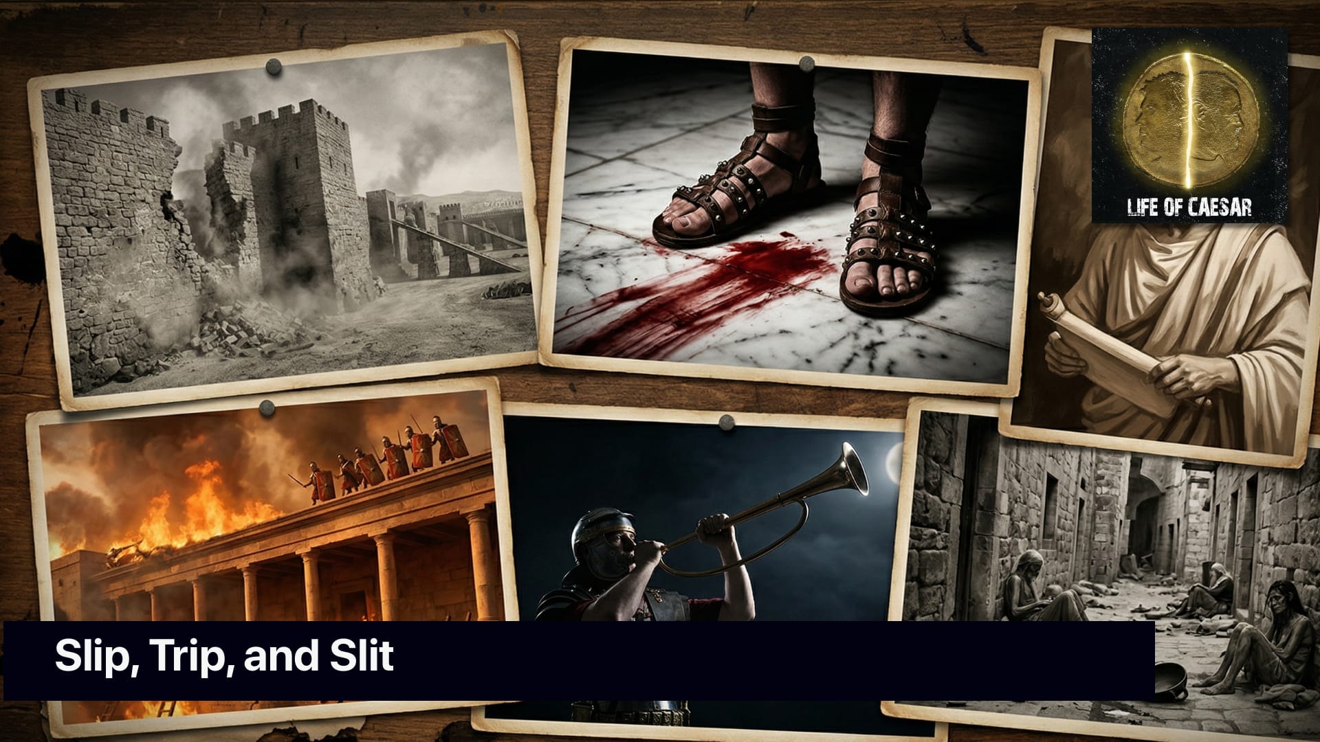 Slip, Trip, and Slit – Vespasian #16